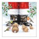 Pacote Com 20 Guardanapos 33x33cm De Papel Looking Up To Santa Fsc Mix
